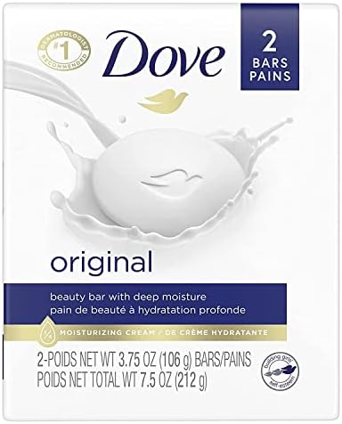 DOVE Beauty Bar White 4 oz, 2 Bar (Pack of 5) Dove