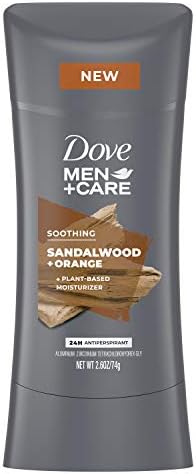 Dove Men+Care Antiperspirant Deodorant Antiperspirant Sandalwood + Orange Natural Inspired Deodorant for Men 2.6 OZ Dove