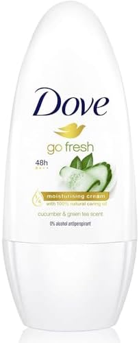 Dove Go Fresh Roll-On Antiperspirant 50Ml Grape Cucumber & Green Tea Pack (1) Dove