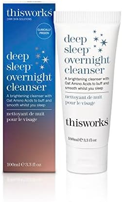 THISWORKS Deep Sleep Overnight Cleanser, with Oat Amino Acids & Hyaluronic Acid to Gently Exfoliate & Rehydrate, 100ml Thisworks