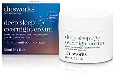 THISWORKS Deep Sleep Overnight Face Cream with Persian Silk Tree Extract, Ceramides & Copper PCA, to Help Fight Signs of Fatigue & Support Skin Renewal, 60ml Thisworks