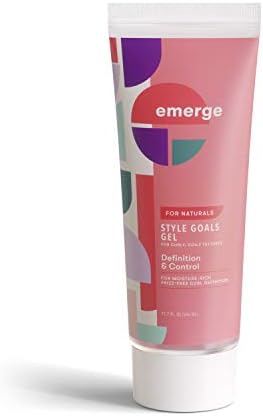 Emerge Strong Hold Hair Gel to Moisturize and Define Curly Hair Pequi Oil Sulfate Free and Paraben Free Hair Styling Gel 11.7 oz SheaMoisture