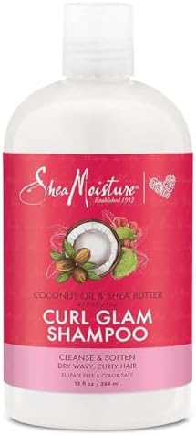 SheaMoisture Curl Glam Shampoo, Coconut Oil and Shea Butter, 13 fl oz SheaMoisture