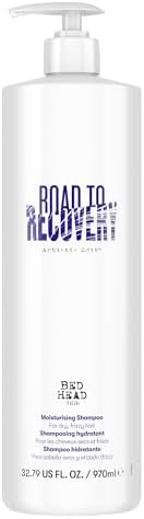 TIGI Bed Head Artistic Edit Moisturizing Shampoo For Damaged Hair Road to Recovery With Keratin and Coconut Oil, 32.79 fl oz, Case of 6 Tigi