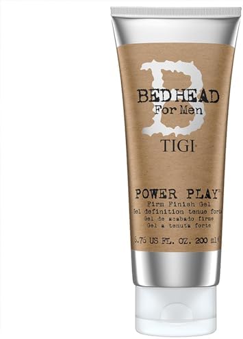 Bed Head for Men Power Play Firm Finish Gel, 6.76 Fluid Ounce Tigi