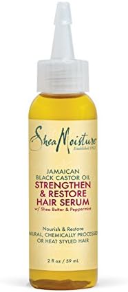 Sheamoisture Hair Serum Oil for Damaged Hair Jamaican Black Castor Oil Hair Oil with Shea Butter 2 oz SheaMoisture