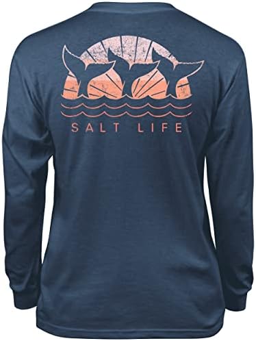 Salt Life Girls' Sunset Whale Youth Long Sleeve Tee Salt Life