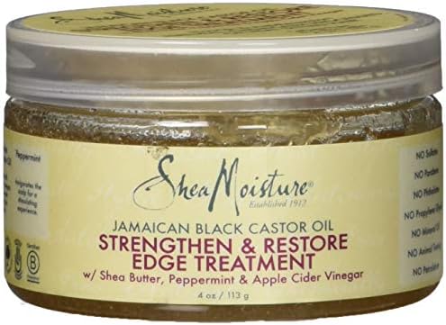 Shea Moisture Jamaican Black Castor Oil Strengthen, Grow & Restore Edge Treatment, 4 Ounce SheaMoisture