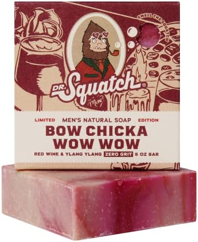 Dr. Squatch All Natural Bar Soap for Men Limited Edition, Bow Chicka Wow Wow Dr. Squatch