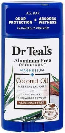 Dr. Teals Deodorant Variety Gift Set (2 Pack, 2.65oz Ea.) - Eucalyptus, & Coconut Oil - Essential Oils, Shea Butter & Magnesium Help Absorb Moisture & Keep Skin Clean & Healthy Dr. Teal's