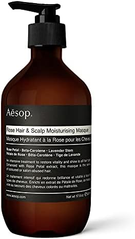 Aesop Rose Hair & Scalp Moisturising Masque | 500mL/17.64 oz Hair Masque for Dry Damaged Hair | Hair Masque for All Skin Types | Paraben-Free, Cruelty-Free & Vegan Hair Care Products Aesop