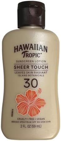 Hawaiian Tropic Sheer Touch Lotion SPF30 Sunscreen 2 oz. (Pack of 6) Hawaiian Tropic