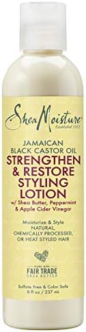 SheaMoisture Styling Lotion for Damaged Natural Hair Jamaican Black Castor Oil Silicone Free Hair Treatment 8 oz SheaMoisture