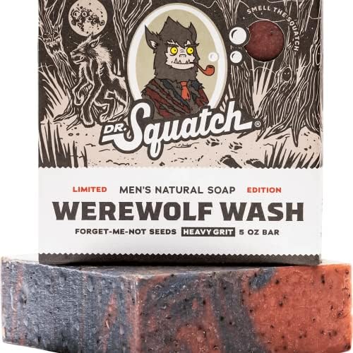 Dr. Squatch All Natural Bar Soap for Men Limited Edition, Werewolf Wash Dr. Squatch