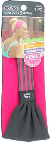 Scunci Everyday & Active No-Slip Grip Reversible Headband Conair