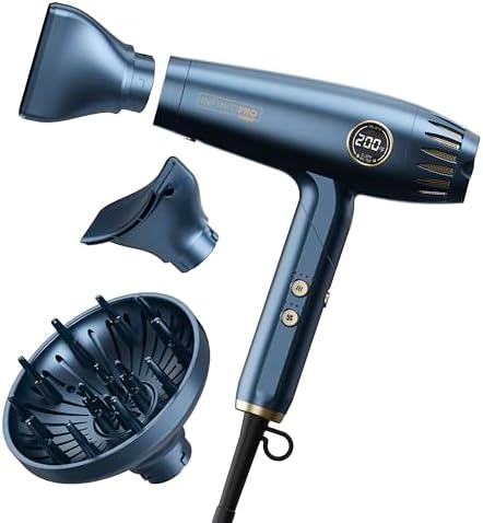 INFINITIPRO by CONAIR DigitalAIRE 2.0 Hair Dryer | Frizz-Eliminating Hair Dryer with Diffuser | Hair Blow Dryer with Up to 5X More Speed for Higher Air Pressure & Drying Power Conair