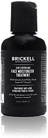 Brickell Men's Acne Controlling Face Moisturizer Treatment for Men, Natural and Organic Acne Face Moisturizer Treatment to Clear Acne, Even Skin Tone and Moisturize Skin, 2% Salicylic Acid, 2 Ounces Brickell Men's Products