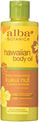 Alba Botanica Massage Oil Kukui Nut Net WT 8.5 oz Alba Botanica