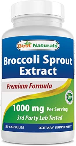 Best Naturals Broccoli Sprouts Extract, 1000 mg, 120 Count Best Naturals