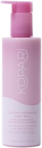 Kopari Hydrating Body Milk Lotion, Smooth Lightweight Feel, Deep Moisture for Instant Silky Skin, Infused with Shea Butter & Chamomile, Coconut Kopari