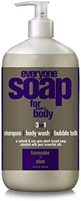 Everyone for Every Body 3-in-1 Soap: Shampoo, Body Wash, and Bubble Bath, Lavender and Aloe, 32 Ounce everyone for every body