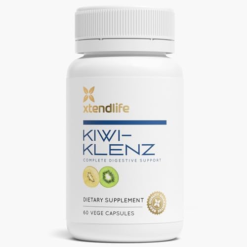 Xtendlife Kiwi-Klenz Digestive Support and Gut Health - Natural Prebiotic with Enzymes for Bloating, Gas, Indigestion - 30 Day Supply Xtendlife