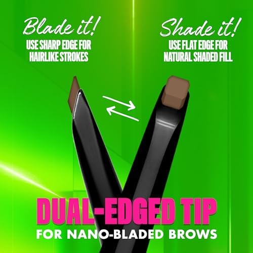 NYX PROFESSIONAL MAKEUP Blade & Shade Brow Pencil, Nano Mechanical Eyebrow Pencil, Up to 16HR Make Up Wear - Ash Blonde Nyx