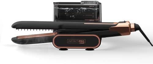 INFINITIPRO by CONAIR Steam Therapy Flat Iron, 1 1/2-inch Hair Straightener Conair