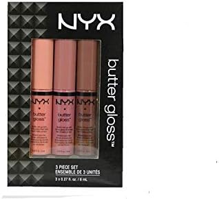 NYX Butter Lip Gloss Set 3 (Creme Brulee, Angel Food Cake and Ginger Snap) Nyx