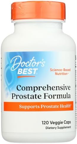 Doctors Best Comprehensive Prostate Formula, Supports Prostate Health, Gluten Free, Vegetarian 120 Veggie Caps Doctor's Best