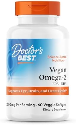 Vegan Omega-3 EPA+DHA, 60 Veggie Softgels Doctor's Best