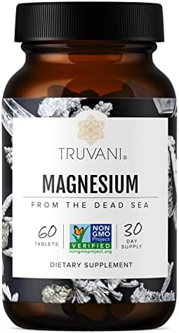 Truvani Magnesium 400mg Oxide Tablets | 60 Tablets | Supports Calm and Sleep, Healthy Bones, Muscle Health, Digestive Health | Non-GMO, Vegan Pills Truvani