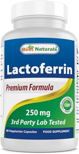 Best Naturals Lactoferrin 250 mg Veggie Capsule, Supports Healthy Immune Function - 60 Count Best Naturals