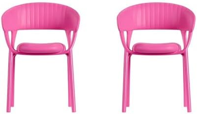 Replacement Parts for Barbie Doll Dreamhouse Doll House Playset HMX10 - Replacement Set of 2 Two Pink Chairs Barbie