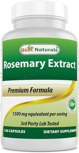 Best Naturals Rosemary Extract 1500 mg Equivalent Per Serving- 120 Capsules Best Naturals