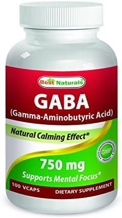 Best Naturals Gaba 750 mg 100 Veggie Caps Best Naturals