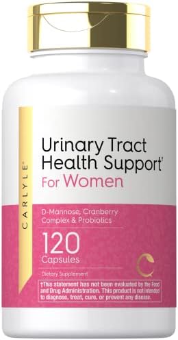 Carlyle Urinary Tract Health for Women | 120 Capsules | Relief for Women | with D-Mannose, Cranberry Complex & Probiotics | Non-GMO, Gluten Free Carlyle