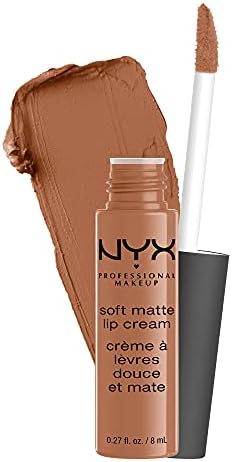 NYX PROFESSIONAL MAKEUP Soft Matte Lip Cream, Lightweight Liquid Lipstick - Abu Dhabi (Deep Rose-Beige) Nyx