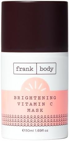 frank body Brightening Vitamin C Face Mask | Cruelty Free Face Mask Brightens, Exfoliates, and Detoxifies Skin with Glycolic Acid, Papaya & Pineapple Extract, and Kakadu Plum 1.69 fl oz / 50 mL frank body