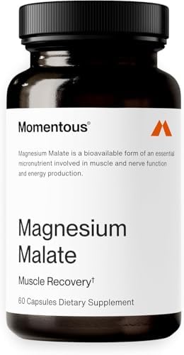 Momentous Magnesium Malate, 60 Capsules, 30 Day Supply, Informed Choice and Sport Certified Momentous