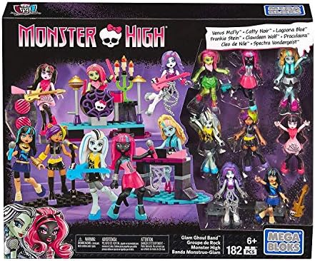 Mega Bloks Monster High Glam Ghoul Band Building Kit Mega