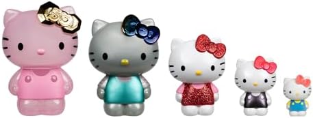 Hello Kitty and Friends 50th Anniversary Nesting Figures - Five Figures 6” to 2” Each with a Unique Finish - 5 Decades of Friendship - Officially Licensed Sanrio Product from Jazwares Jazwares