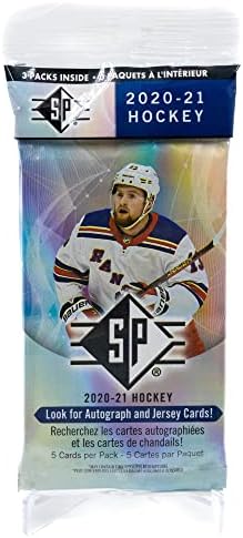 NHL Upper Deck 2020-21 SP Hockey Trading Card HANGER Box [3 Packs] Upper Deck