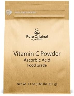 PURE ORIGINAL INGREDIENTS Vitamin C Powder, 11 oz, Ascorbic Acid Pure Original Ingredients