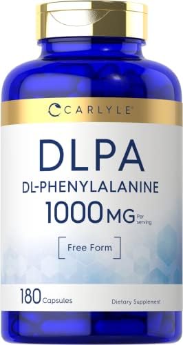 Carlyle DL-Phenylalanine | 1000mg | 180 Capsules | Non-GMO and Gluten Free Formula | DLPA Free Form Supplement Carlyle