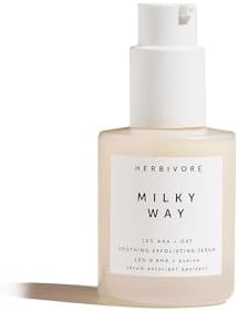 HERBIVORE Milky Way 10% AHA + Oat Soothing Exfoliating Serum – Multitasking Instant Glow Formula with Ceramides & Hyaluronic Acid, Plant-based, Vegan, Cruelty-free, 30mL / 1 oz Herbivore