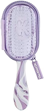 The Knot Dr. hair brush by Conair - Detangling hair brush - Travel Brush - wet brush - Removes Knots and Tangles in wet or dry hair - Purple Conair