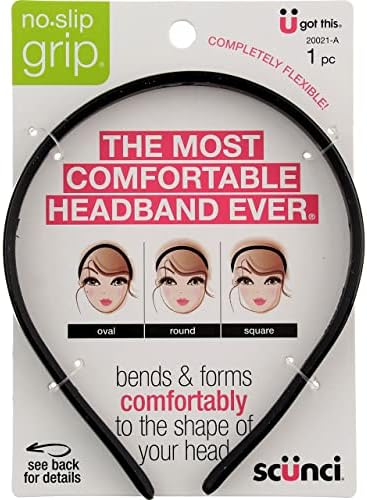 Scunci No Slip Grip Bendable Headband - 3 per case. Conair