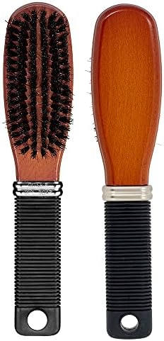 Conair All Purpose Boar Bristle hairbrush - Hair brush - Hairbrush for Men and Women - Brown Conair