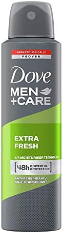 Dove Men Extra Fresh 48h Spray, International Version, 150 ml (6-Pack) Dove